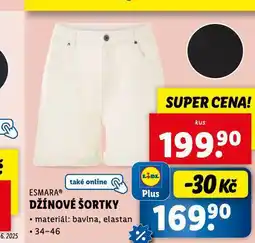 Lidl Džínové šortky nabídka