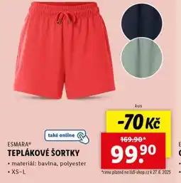 Lidl Teplákové šortky nabídka