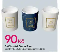 Pepco Svíčka Art Deco 3 ks nabídka