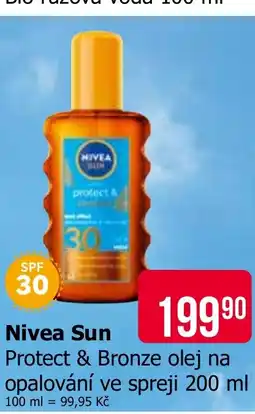 Teta Nivea Sun Protect & Bronze olej na opalování ve spreji nabídka