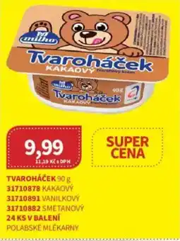 Kubík potraviny Tvaroháček nabídka