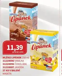 Kubík potraviny MADETA Mléko lipánek nabídka