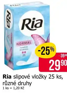 Teta Ria slipové vložky 25 ks, nabídka