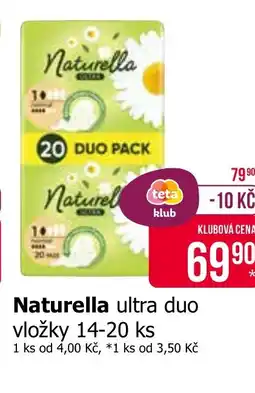 Teta Naturella ultra duo vložky 14-20 ks nabídka