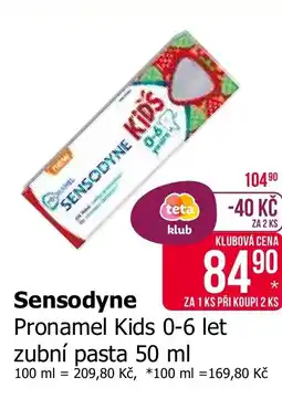Teta Sensodyne nabídka