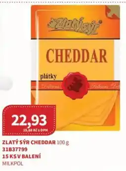 Kubík potraviny Zlatý sýr cheddar nabídka
