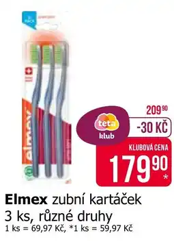 Teta Elmex zubní kartáček nabídka