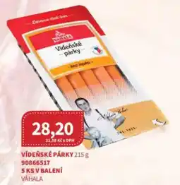 Kubík potraviny Vídeňské párky nabídka