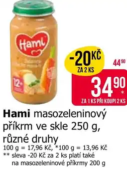 Teta Hami masozeleninový nabídka