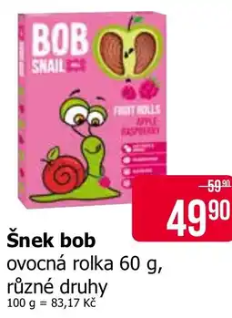 Teta Šnek bob ovocná rolka nabídka