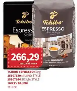Kubík potraviny Tchibo Espresso nabídka