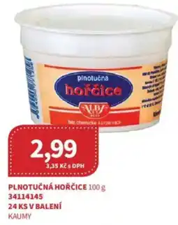 Kubík potraviny Plnotučná hořčice nabídka
