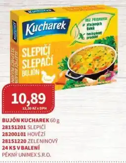 Kubík potraviny Bujón Kucharek nabídka