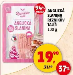 Penny Market ANGLICKÁ SLANINA ŘEZNÍKŮV TALÍŘ, 100 g nabídka