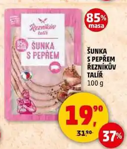 Penny Market ŠUNKA S PEPŘEM ŘEZNÍKŮV TALÍŘ, 100 g nabídka