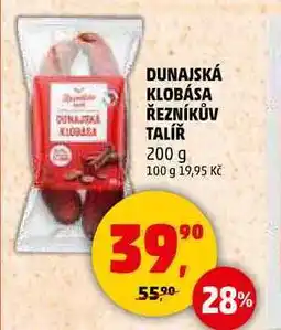 Penny Market DUNAJSKÁ KLOBÁSA ŘEZNÍKŮV TALÍŘ, 200 g nabídka