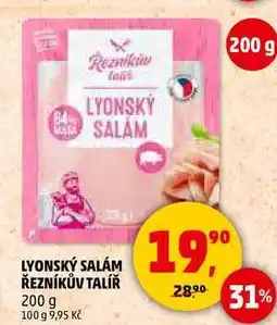 Penny Market LYONSKÝ SALÁM ŘEZNÍKŮV TALÍŘ, 200 g nabídka