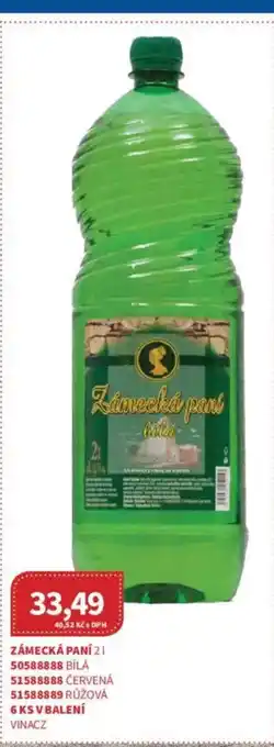 Kubík potraviny Zámecká paní nabídka