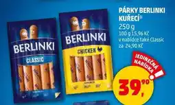 Penny Market PÁRKY BERLINKI KUŘECÍ, 250 g nabídka