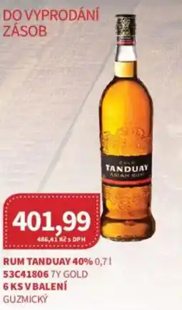 Kubík potraviny Rum Tanduay 40% nabídka