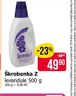 Teta Škrobenka Z levandule nabídka