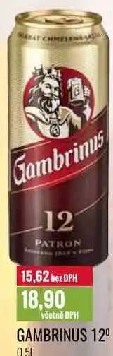 Ratio GAMBRINUS 12º 0,5l nabídka