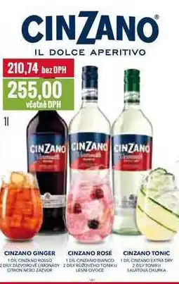 Ratio CINZANO 1l nabídka