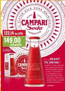 Ratio CAMPARI 5x 98cl nabídka