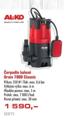 Uni Hobby Čerpadlo kalové Drain 7000 Classic nabídka