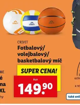 Lidl Fotbalový / volejbalový / basketbalový míč nabídka