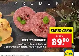 Lidl Iberico burger nabídka