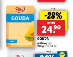 Lidl Gouda plátkový sýr nabídka