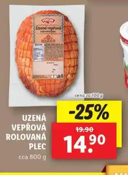 Lidl Uzená vepřová rolovaná plec nabídka