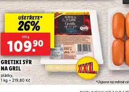 Lidl Gretiki sýr na gril nabídka
