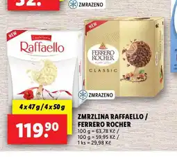 Lidl Zmrzlina raffaello / ferrero rocher nabídka