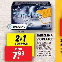 Lidl Zmrzlina v oplatce nabídka