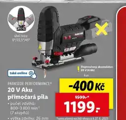 Lidl 20 v aku přímočará pila nabídka