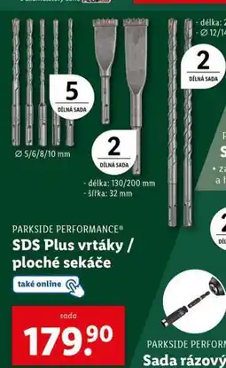 Lidl Sds plus vrtáky / ploché sekáče nabídka