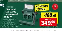 Lidl Pracovní led světlo se zásuvkami 3680 w nabídka