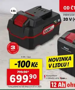Lidl Akumulátor 20 v / 4ah nabídka