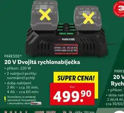 Lidl 20v dvojitá rychlonabíječka nabídka