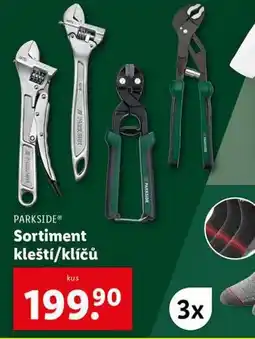 Lidl Sortiment kleští / klíčů nabídka