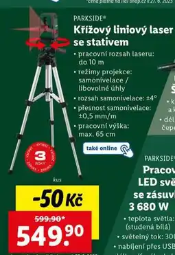 Lidl Křížový liniový laser se stativem nabídka