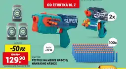 Lidl Pistole na měkké náboje / náhradní šipy nabídka