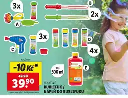 Lidl Bublifuk / náplň do bublifuku nabídka