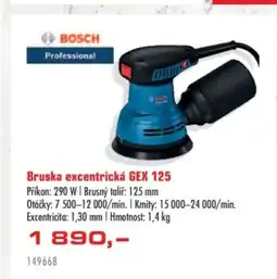 Uni Hobby Bruska excentrická GEX 125 Příkon: 290 W | Brusný talíř: 125 mm nabídka