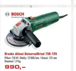 Uni Hobby Bruska úhlová UniversalGrind 750-125 Příkon: 750 W | Otáčky: 12 000/min. | Kotouč: 125 mm Hmotnost: nabídka