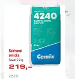 Uni Hobby Sádrová omítka Balení nabídka