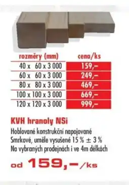 Uni Hobby KVH hranoly NSi nabídka