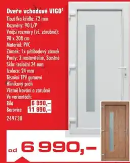 Uni Hobby Dveře vchodové VIGO nabídka